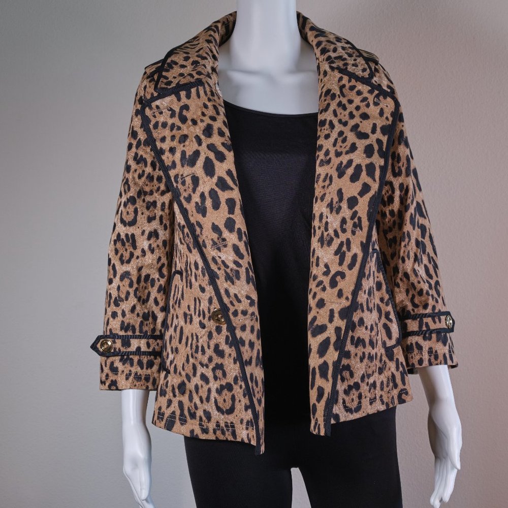 Whbm: Leopard Print Swing Jacket (Nwot) - image 4